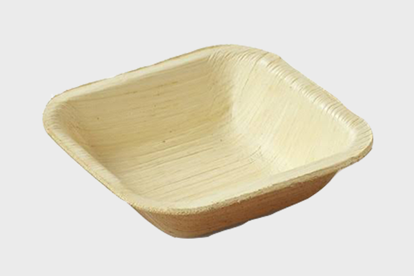 3” Disposable Square Palm Leaf Bowl