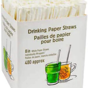 White Paper Straws 100% Natural